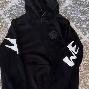 The weeknd merch H&M Charcoal Hoodie with Drawstring